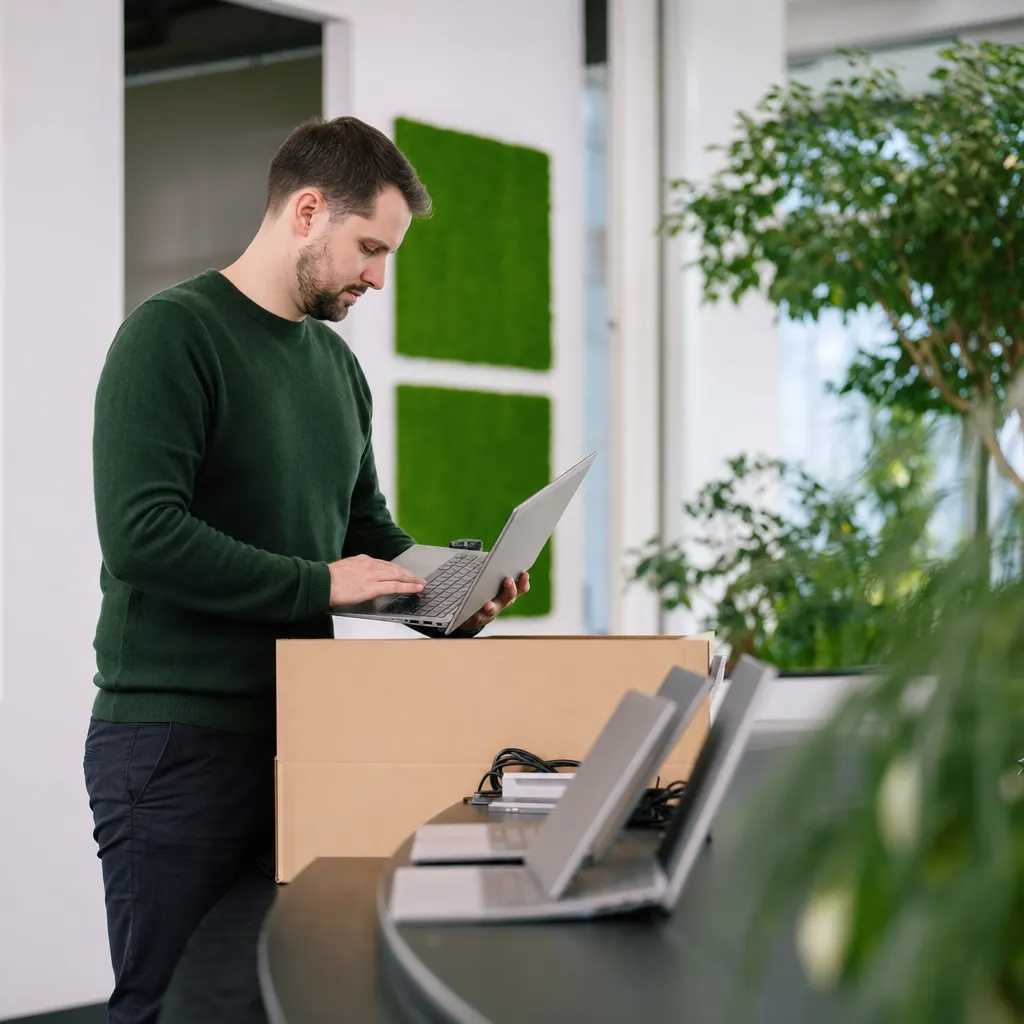 Serverhardware und Netzwerktechnik im Rack vor der Inbetriebnahme