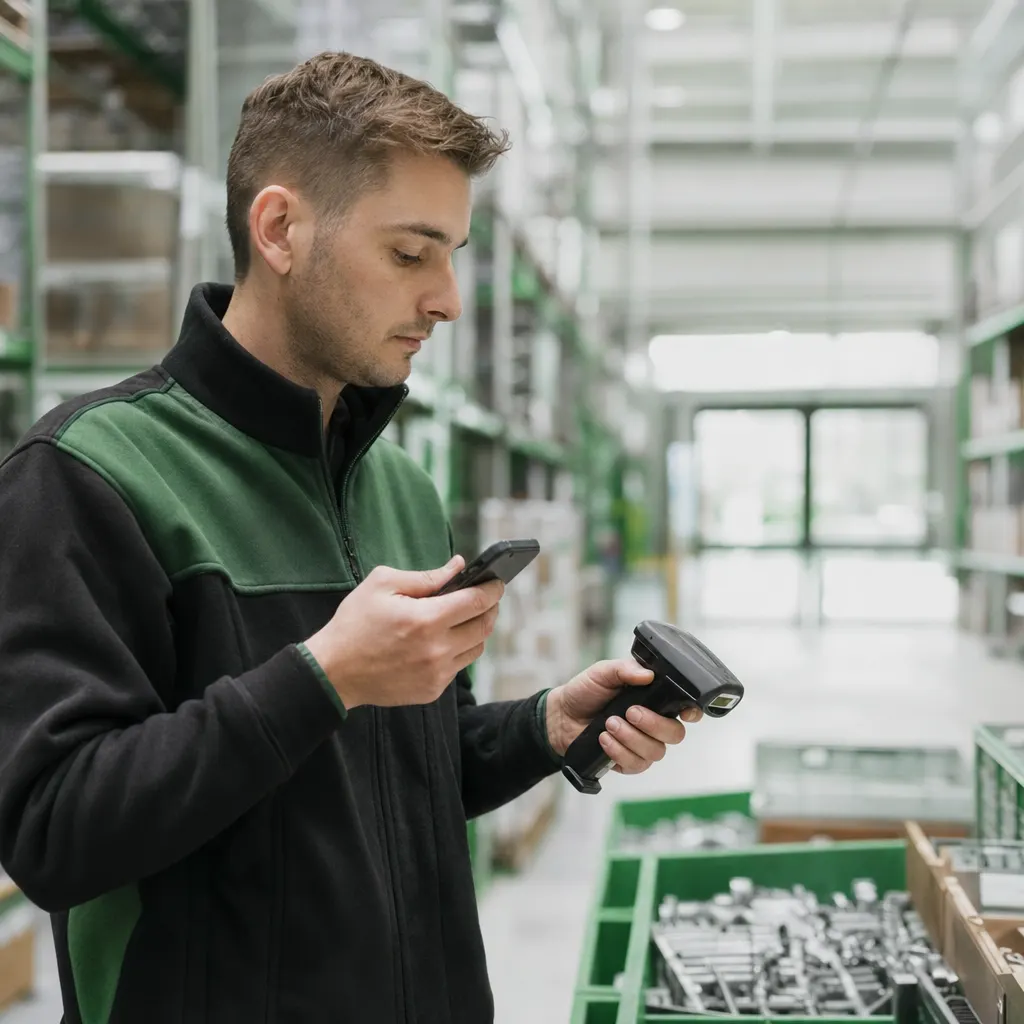 Handscanner und mobile Geräte im Einsatz in einem Logistikbetrieb