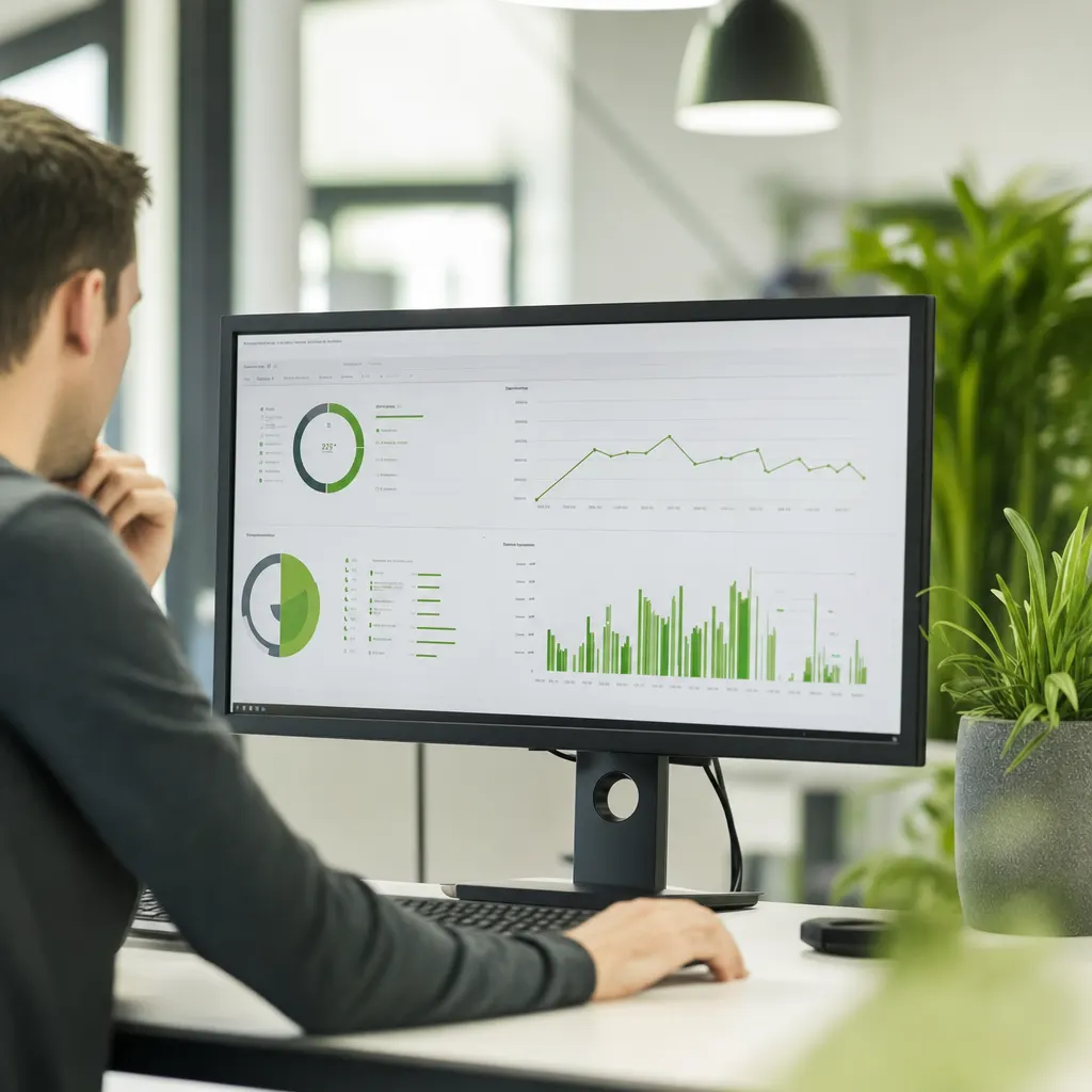 Geschützter Portalbereich mit Anmeldemaske auf einem Monitor